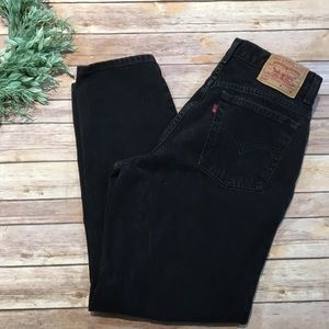 Vintage Levi’s Black 550 High Waisted Mom Jeans